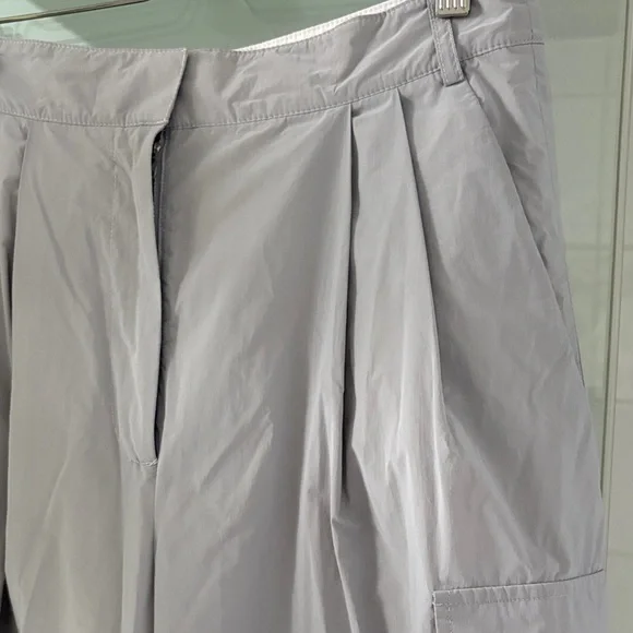 Tibi Crispy Nylon Stella Pleated Cargo Pants - Picture 2 of 16